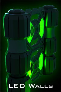 led laser tag arena led wall